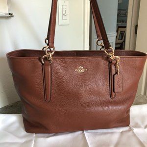 NWT Coach Ellis Leather Shoulder Bag Tote